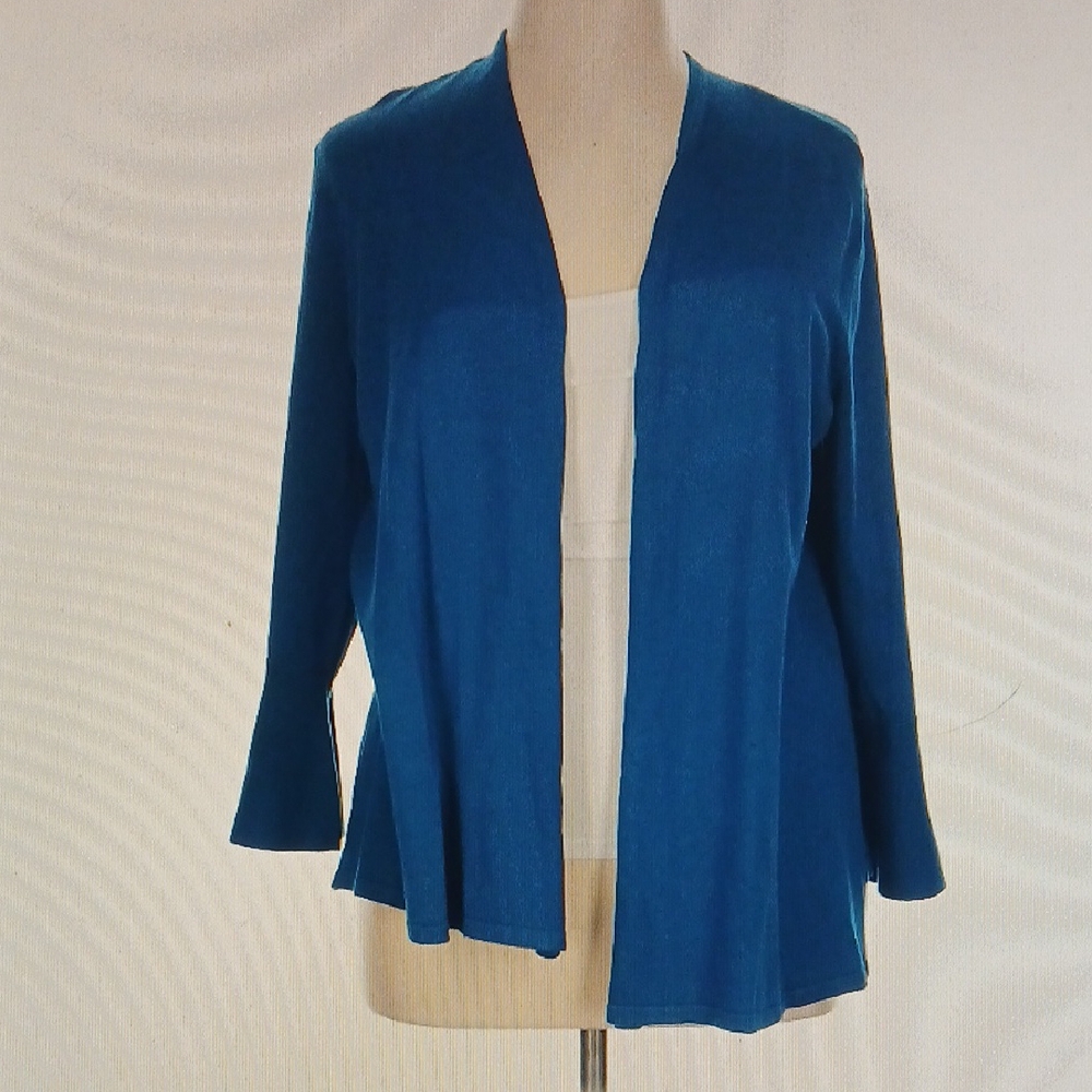 Alfani Women's Vibrant Blue Open Cardigan